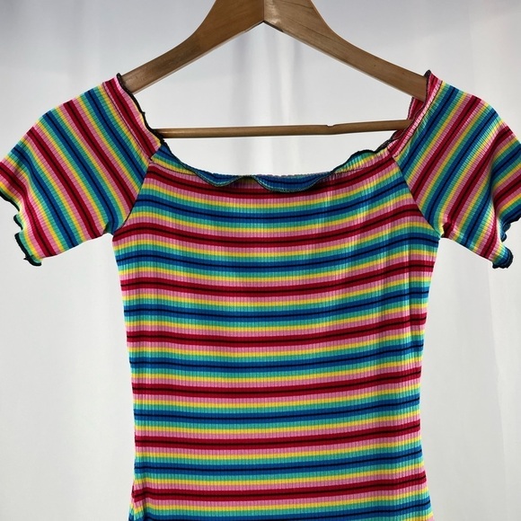 NEW Superdown Trisha Mini‎ Dress in Rainbow Size Small - Picture 5 of 9